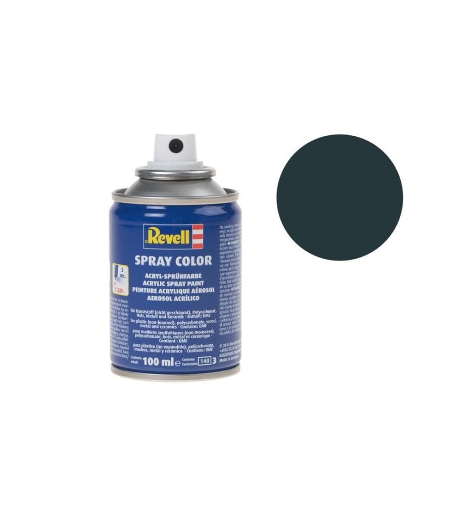Revell - Acrylique en bombe 100 ml Couvrant/mat-Gris foncé