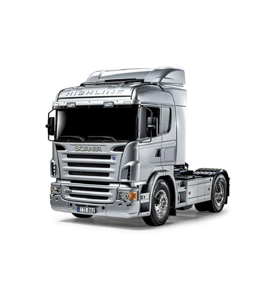 TAMIYA - Camion Scania R470 Highline 4x2 Argent, kit de construction, 1:14