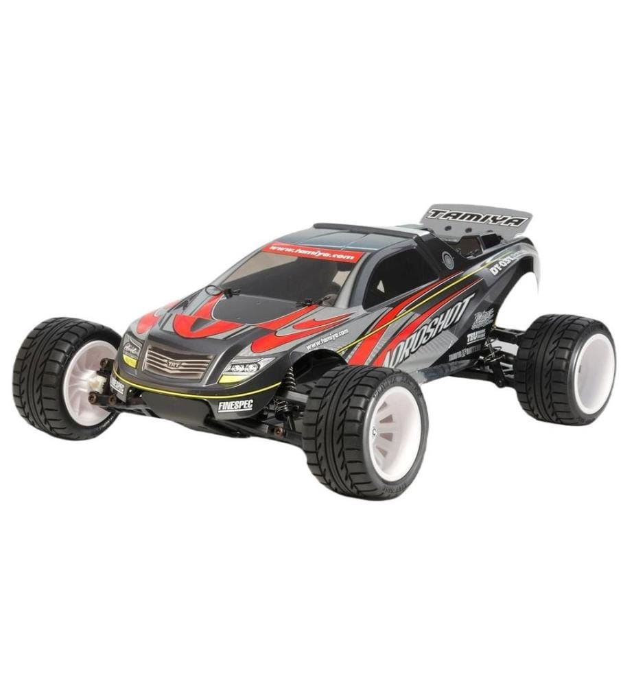 TAMIYA - Stadium Truck Aqroshot DT-03T, 2WD Kit de construction avec ESC, 1:10