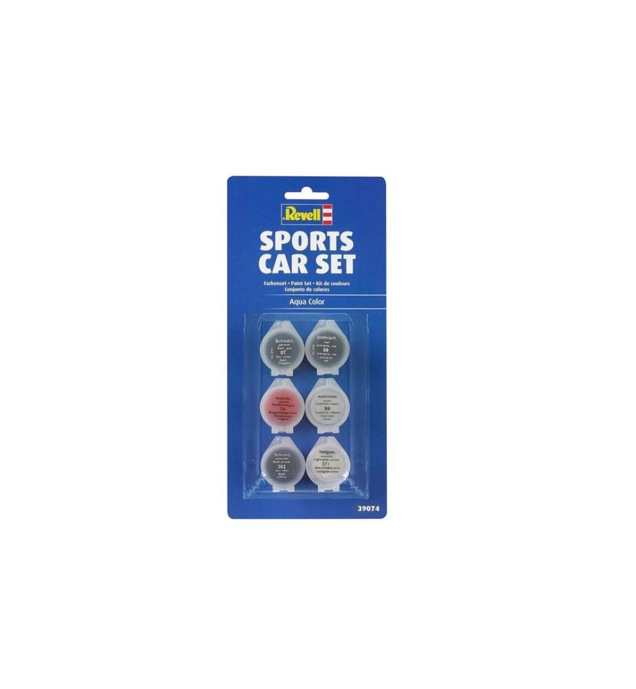 Revell - Peinture acrylique Sports Car 39 074 set