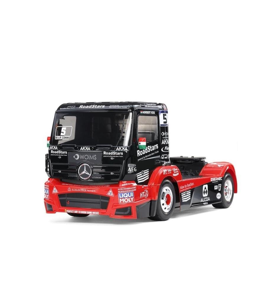 TAMIYA - Camion de course Mercedes Actros MP4 TT-01E 4WD Kit, 1:14