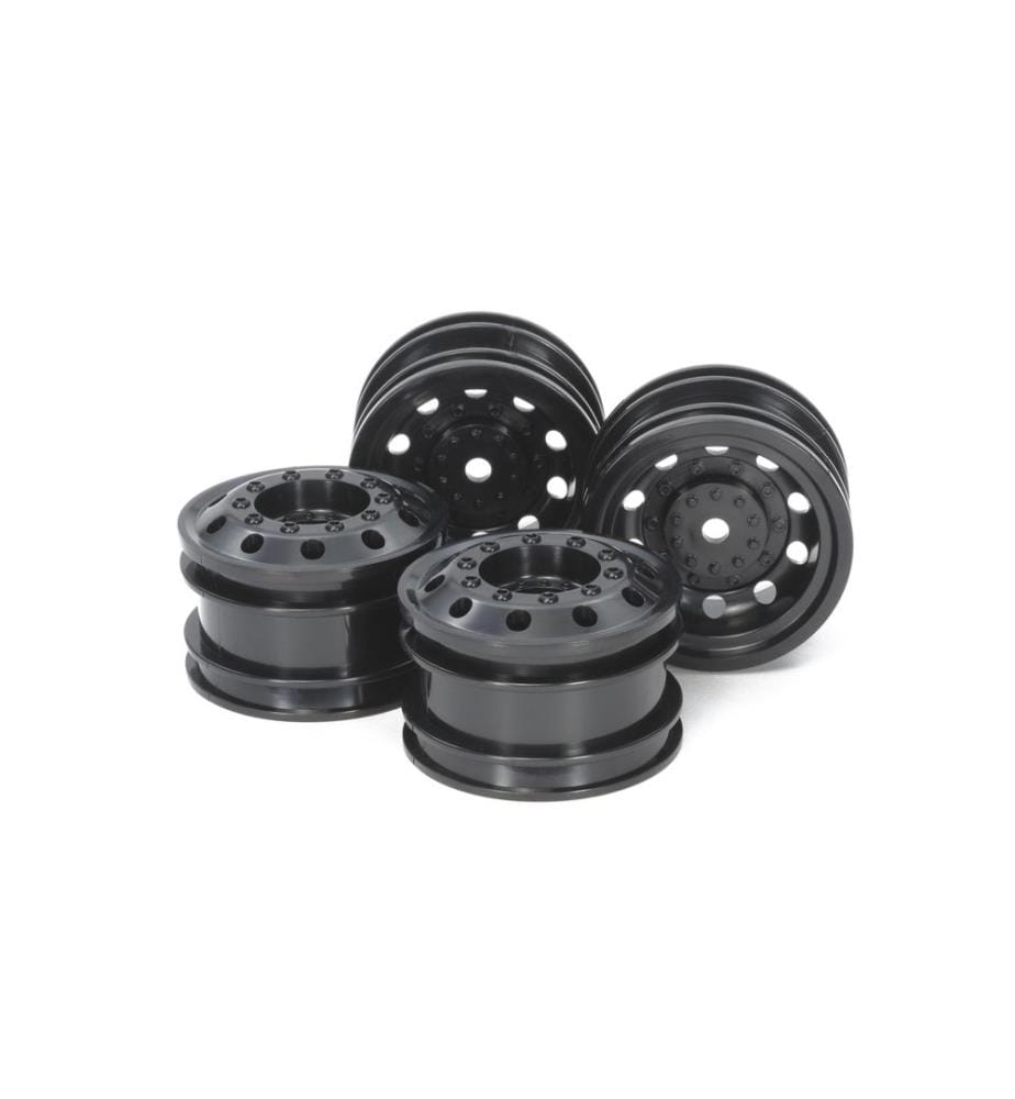 TAMIYA - Jantes Racing Truck Kit, Avant & Arrière, Noir, 1:14