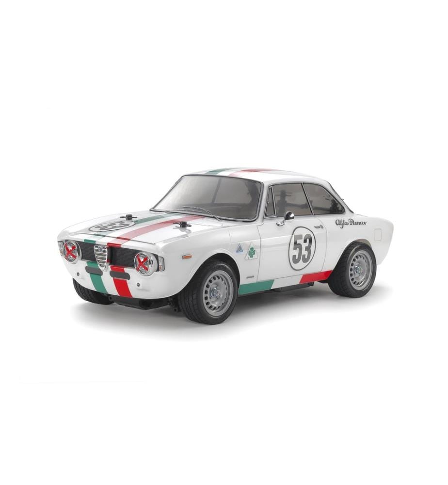 TAMIYA - Voiture de tourisme Alfa Romeo Giulia Sprint GTA MB-01 Blanc, kit de construction, 1:10