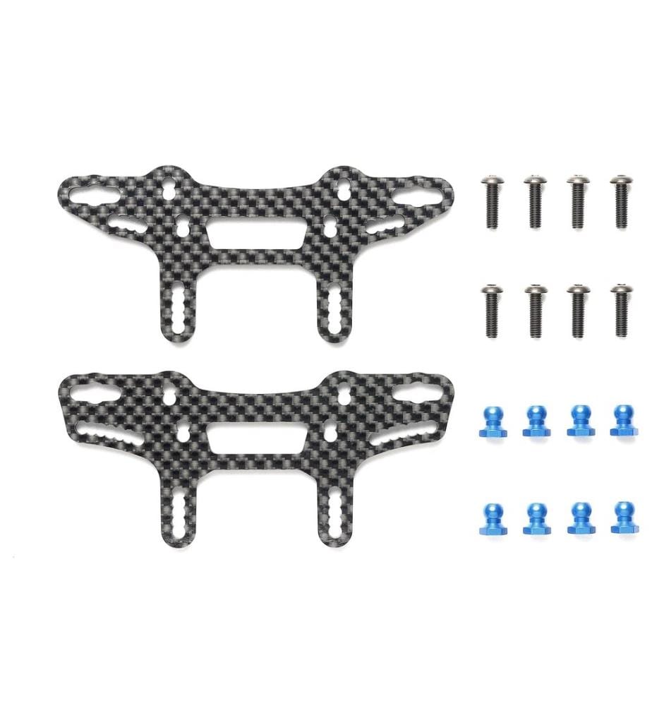 TAMIYA - XM-01 Stays de pare-chocs en carbone (avant et arrière)