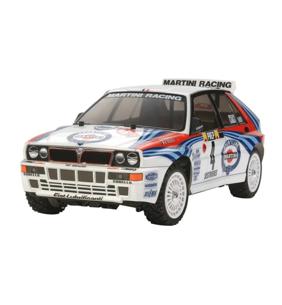 TAMIYA - Rallye Lancia Delta Integrale, TT02, Kit de construction avec ESC, 1:10