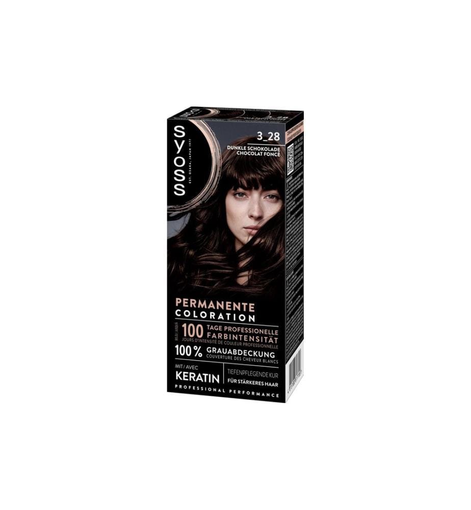 Syoss - Coloration des cheveux 3-28 Chocolat noir