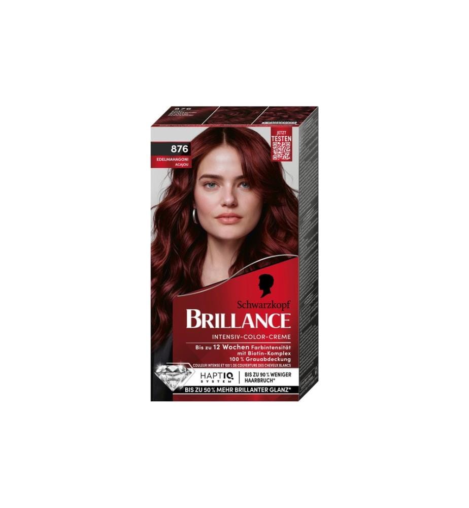 Schwarzkopf BRILLANCE - Coloration pour cheveux Brillance 876 Acajou précieux