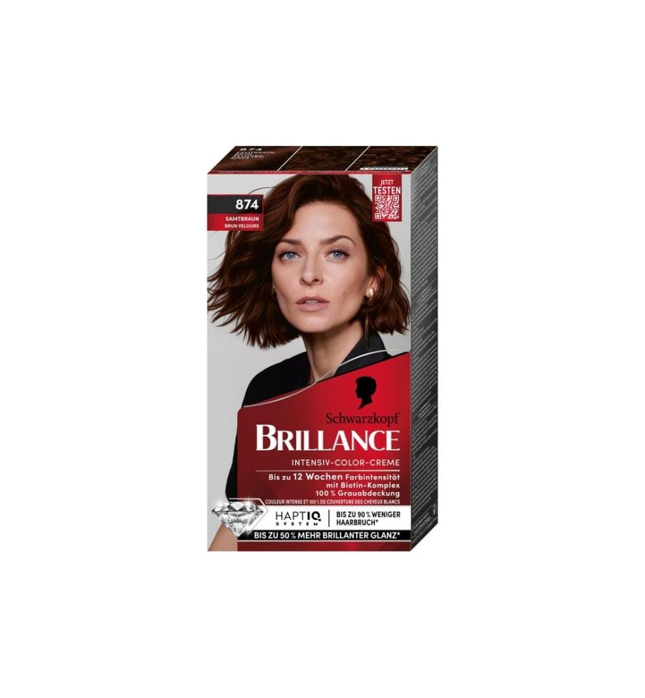 Schwarzkopf BRILLANCE - Coloration pour cheveux Brillance 874 Marron velours