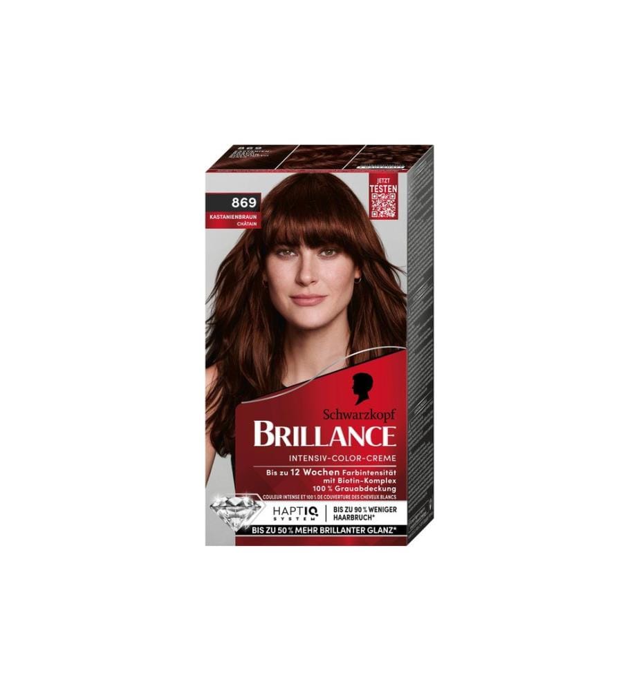 Schwarzkopf BRILLANCE - Coloration pour cheveux Brillance 869 Marron châtaigne