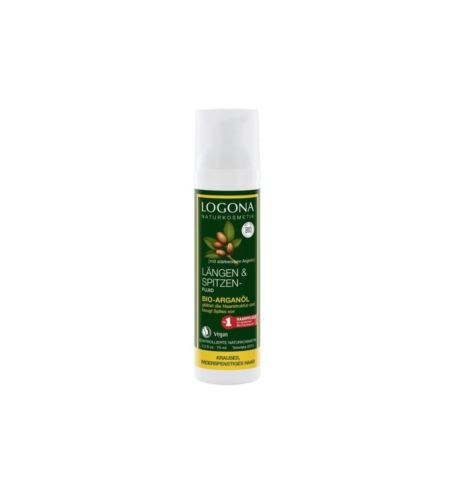 Logona - Huile d'Argan Bio Longueurs et Fluides pour Embouts 75 ml