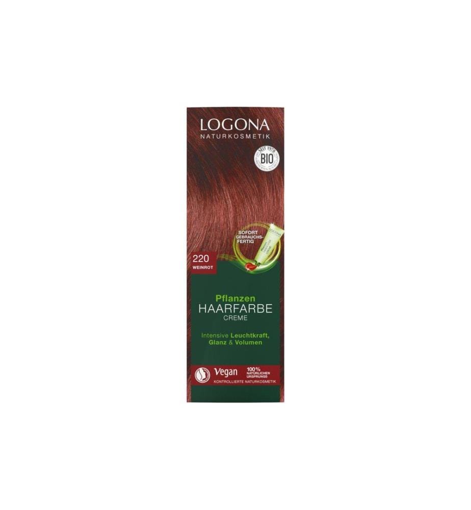 Logona - Coloration pour cheveux PHF 220 Rouge vin 150 ml