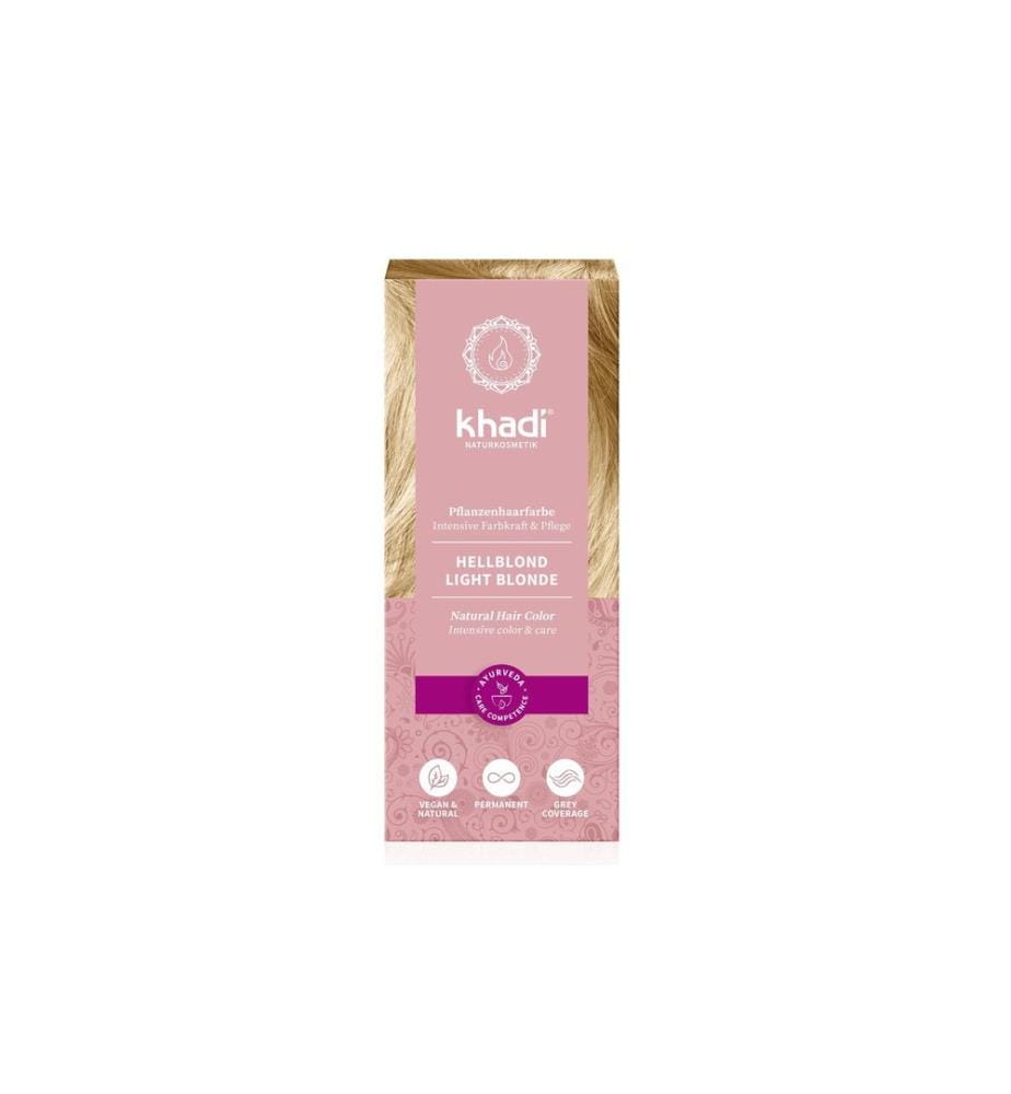 khadi - Coloration pour cheveux Teinture végétale blond clair 100 g