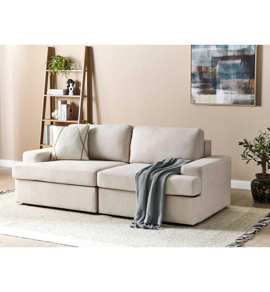 Canapé 3 places ALLA Tissu Beige clair