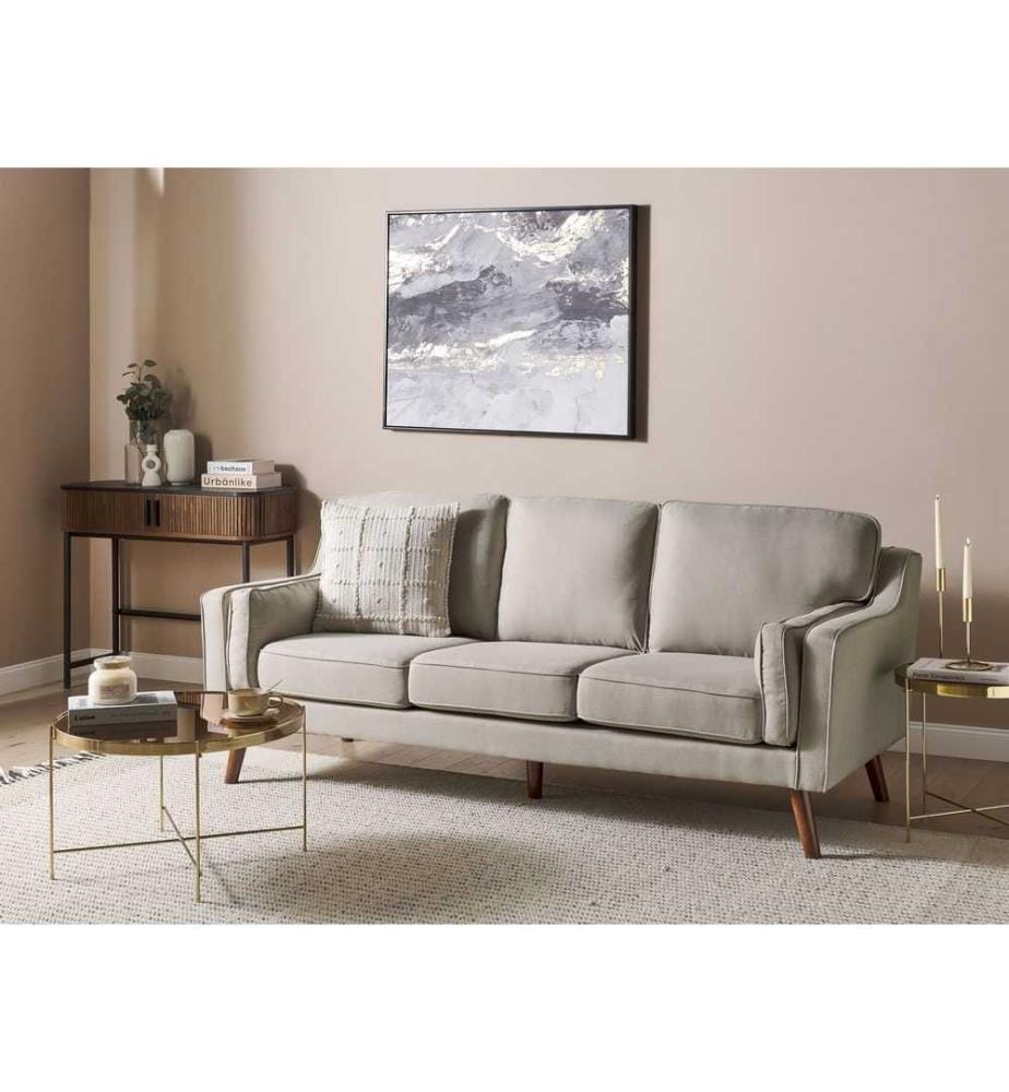 Canapé 3 places LOKKA Tissu Beige