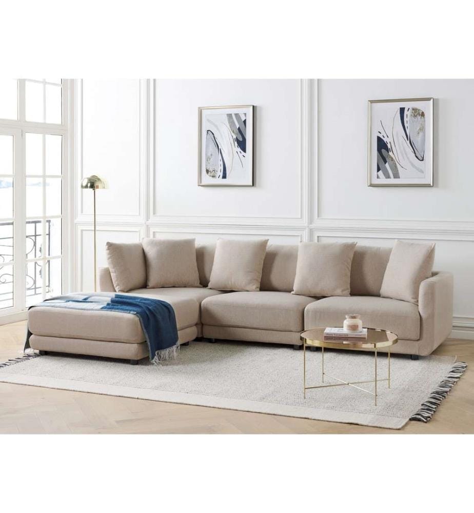 Canapé 3 places SIGTUNA Tissu Beige