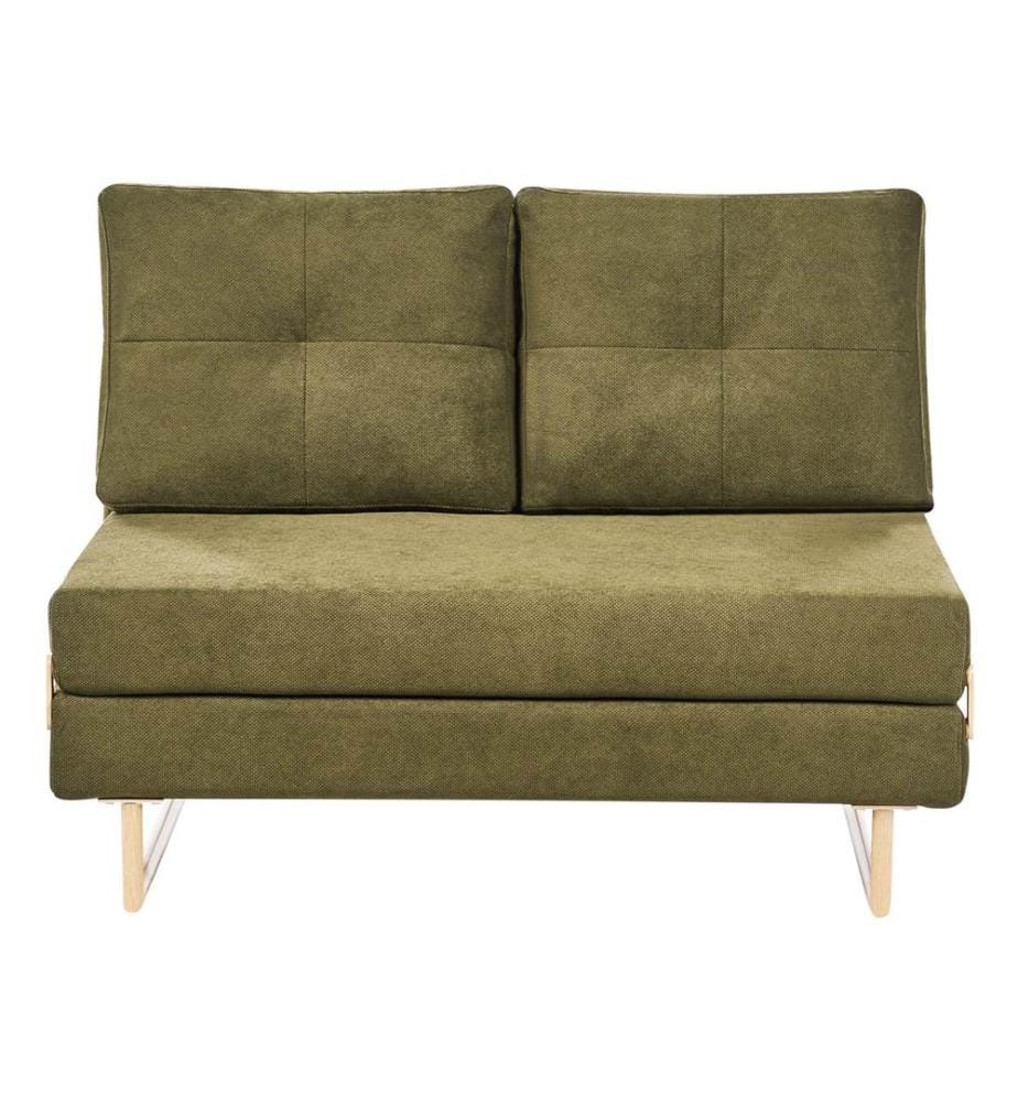 Canapé-lit 2 places JERSLEV Tissu Vert