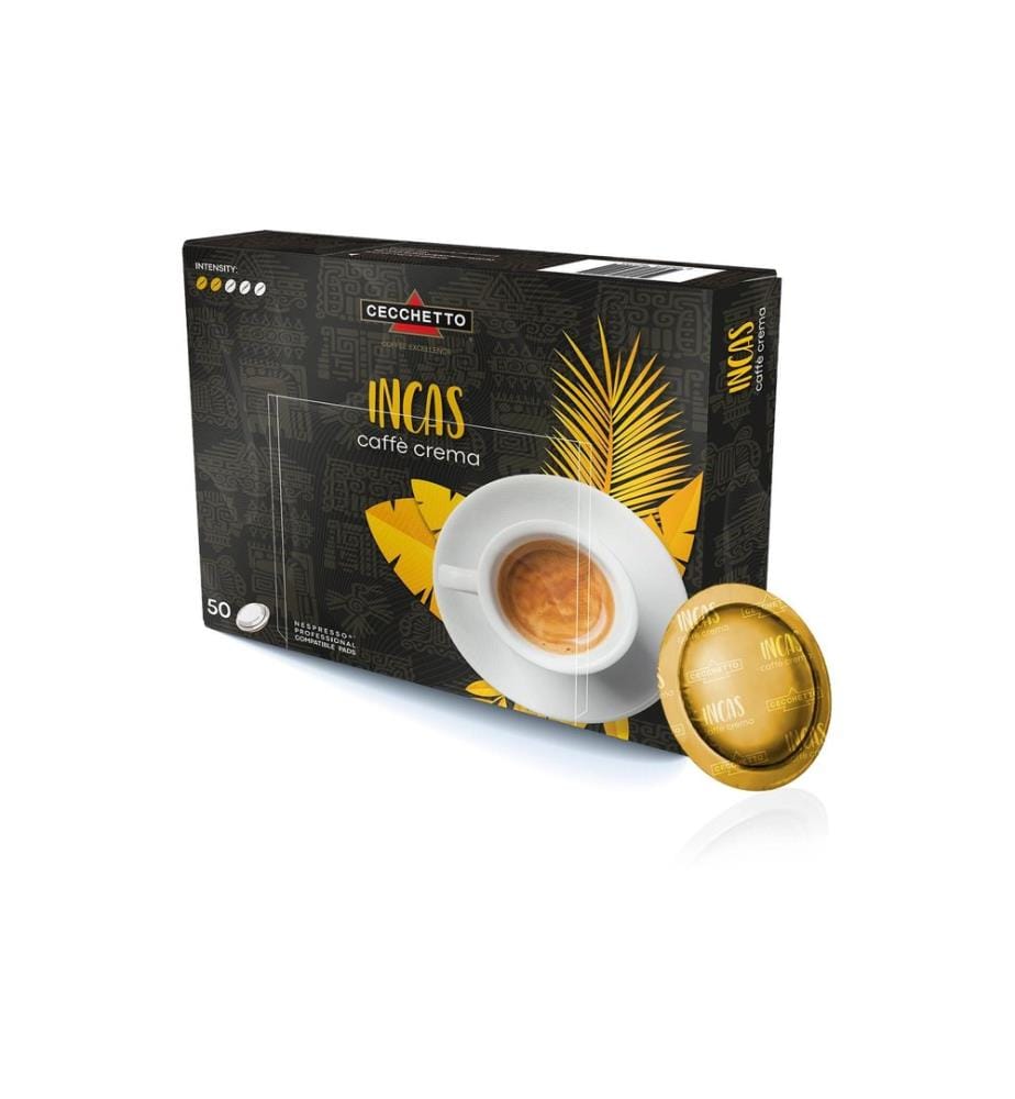 CECCHETTO - Professional Pads Incas Caffè Crema 50 pièces