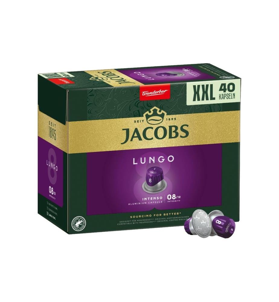 JACOBS - Capsules de café Lungo 8 Intenso 40 pièces