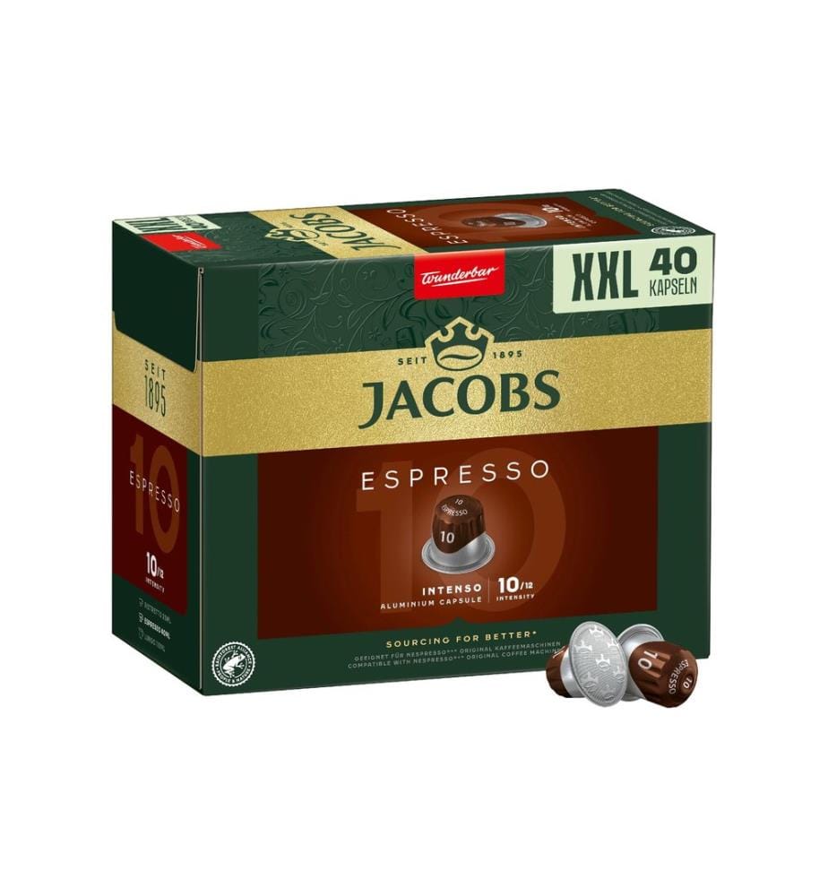 JACOBS - Capsules de café Espresso 10 Intenso 40 pièces