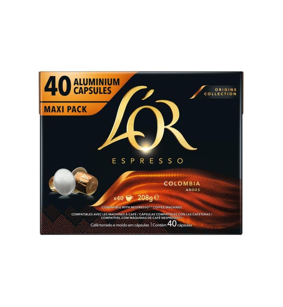 L'OR - Capsules de café Colombia 40 pièce