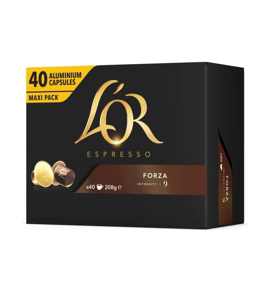 L'OR - Capsules de café Espresso Forza 40 pièces