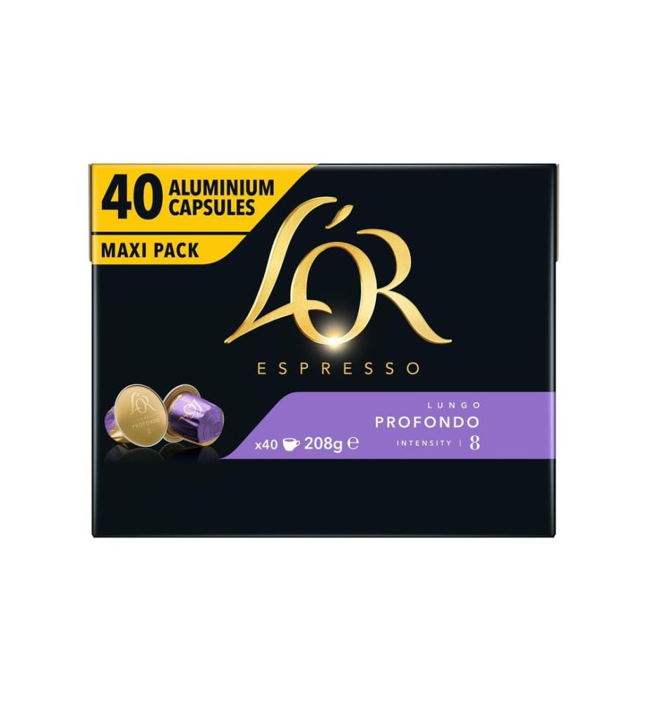 L'OR - Capsules de café Espresso Lungo Profondo 40 pièces