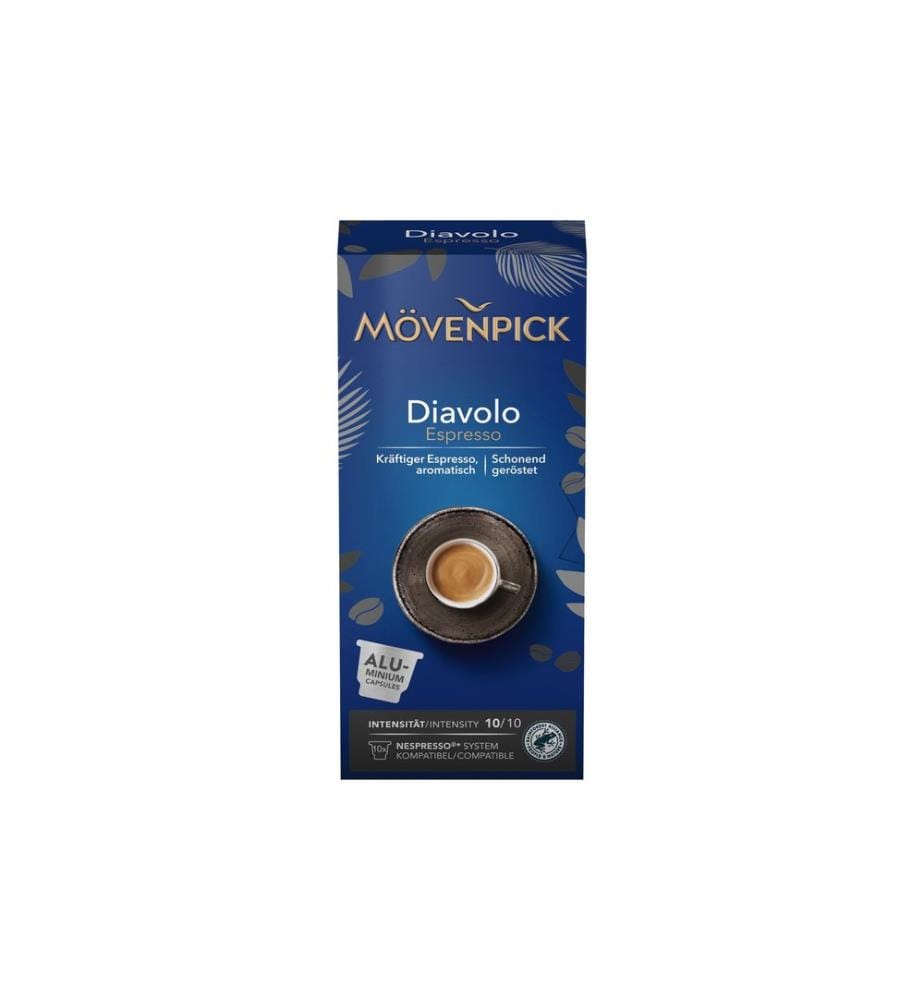 Mövenpick - Capsules de café Diavolo Espresso 10 pièces