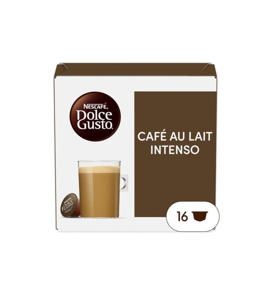 Nescafé Capsules de café Dolce Gusto Café lait Intenso 16 pièces