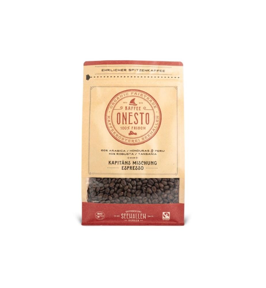 ONESTO - Grains de café Mélange biologique du capitaine 1 kg