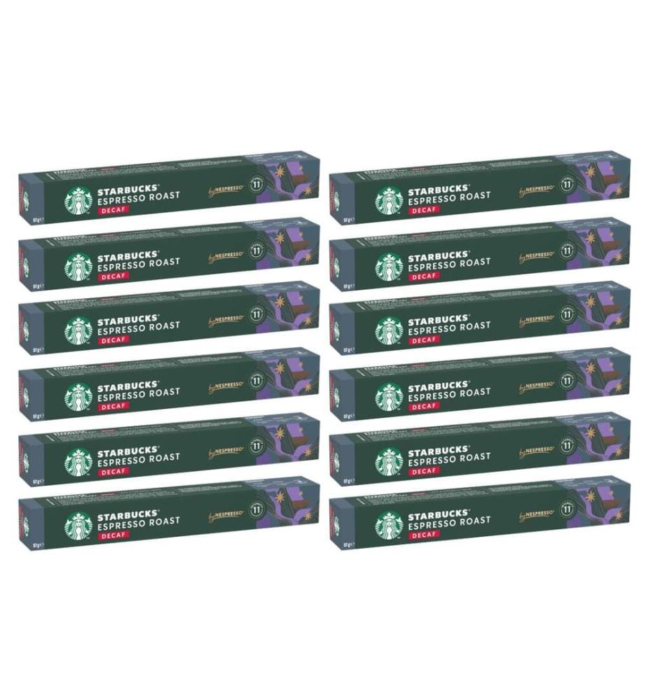 STARBUCKS - Capsules de café Decaf Espresso Roast 12 x 10 pièces