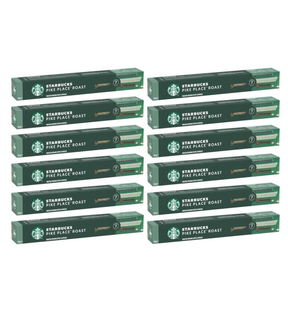 STARBUCKS - Capsules de café Pike Place Roast 12 x 10 pièces