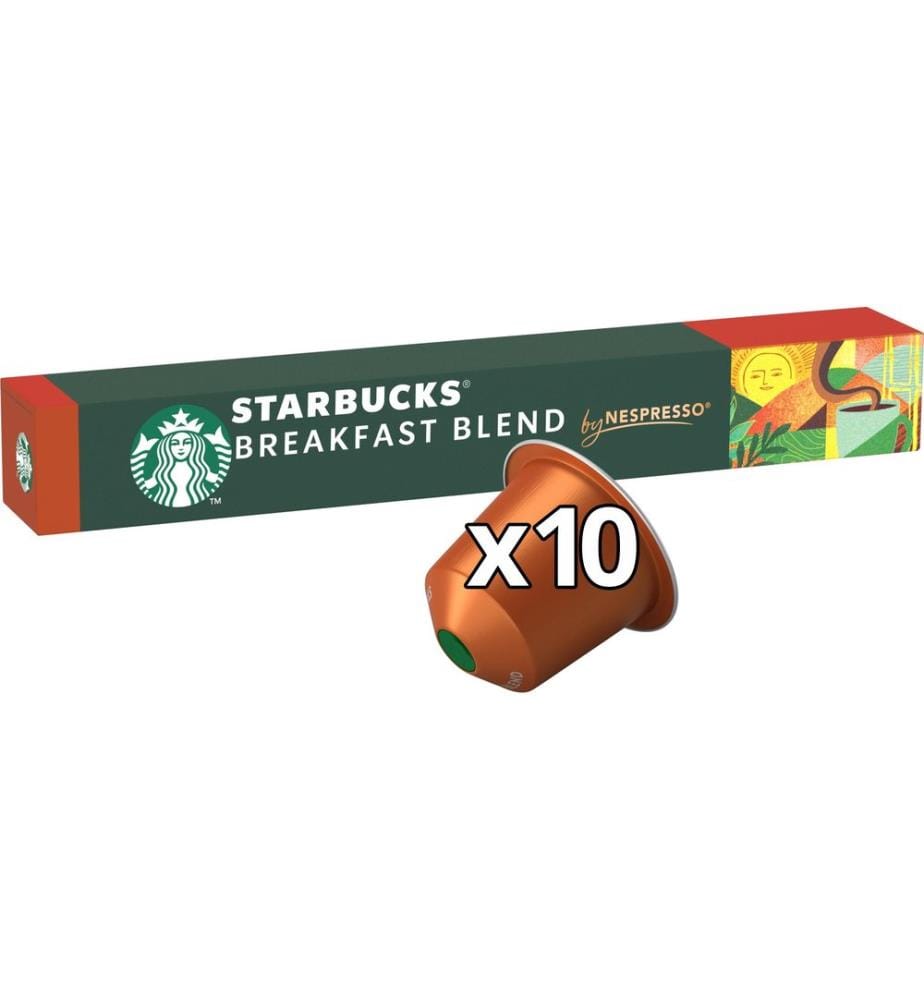STARBUCKS - Capsules de café Breakfast Blend 10 pièces