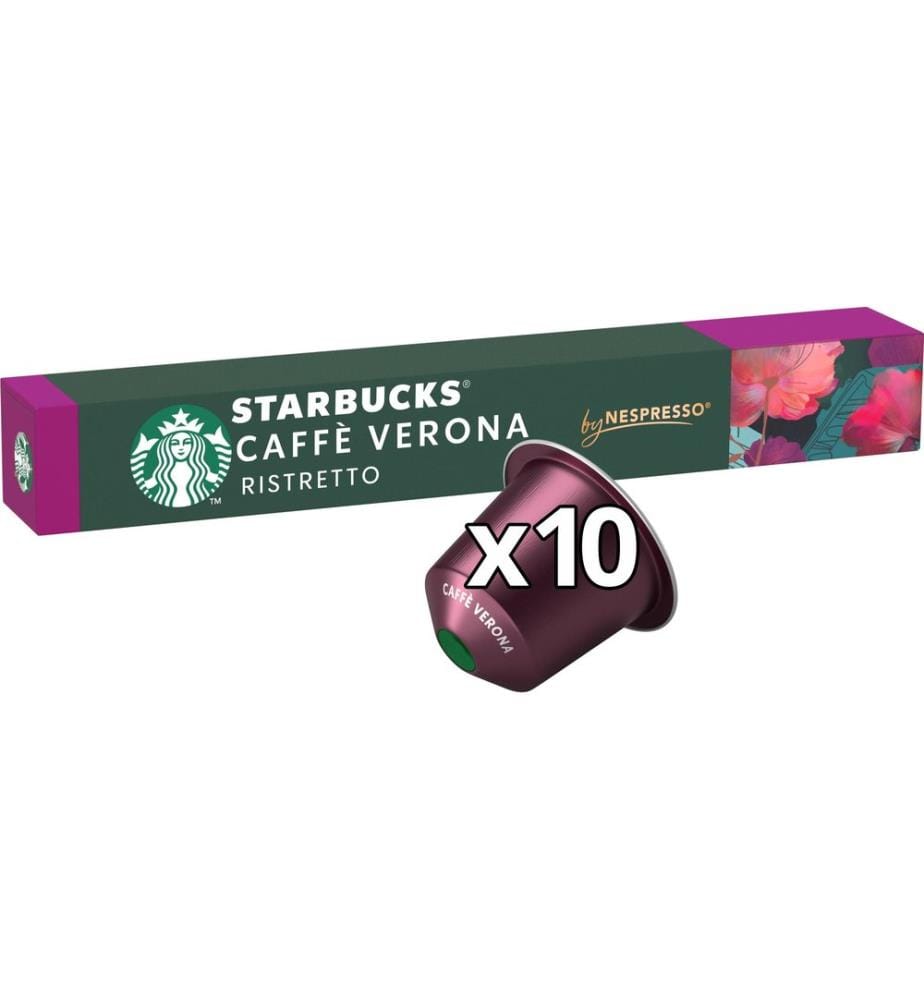 STARBUCKS - Capsules de café Caffè Verona Dark Roast 10 pièces