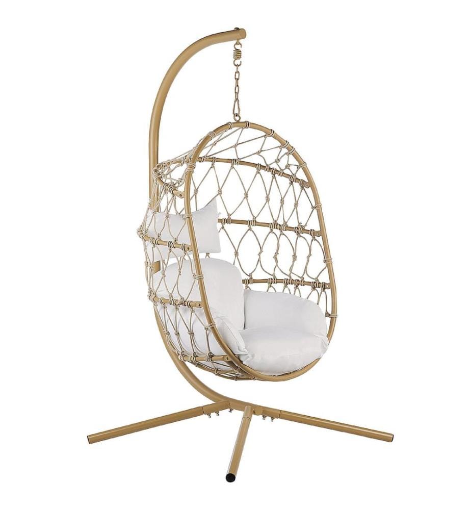 Fauteuil suspendu avec support ADRIA Métal Beige