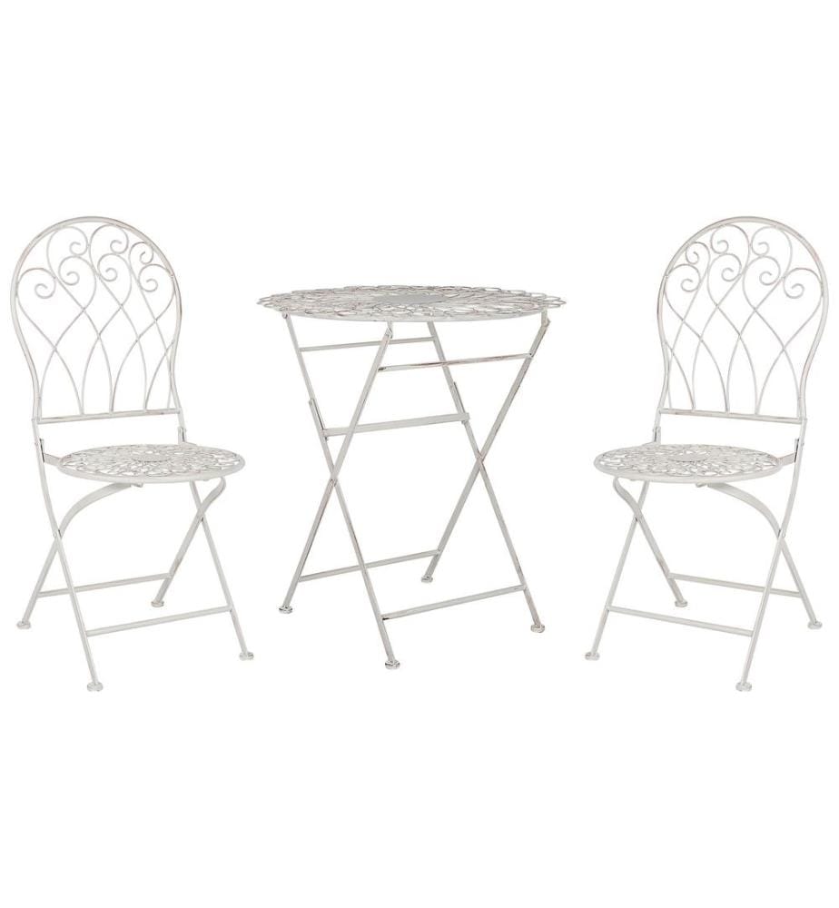 Ensemble bistrot Pliant STIFFE Métal Blanc