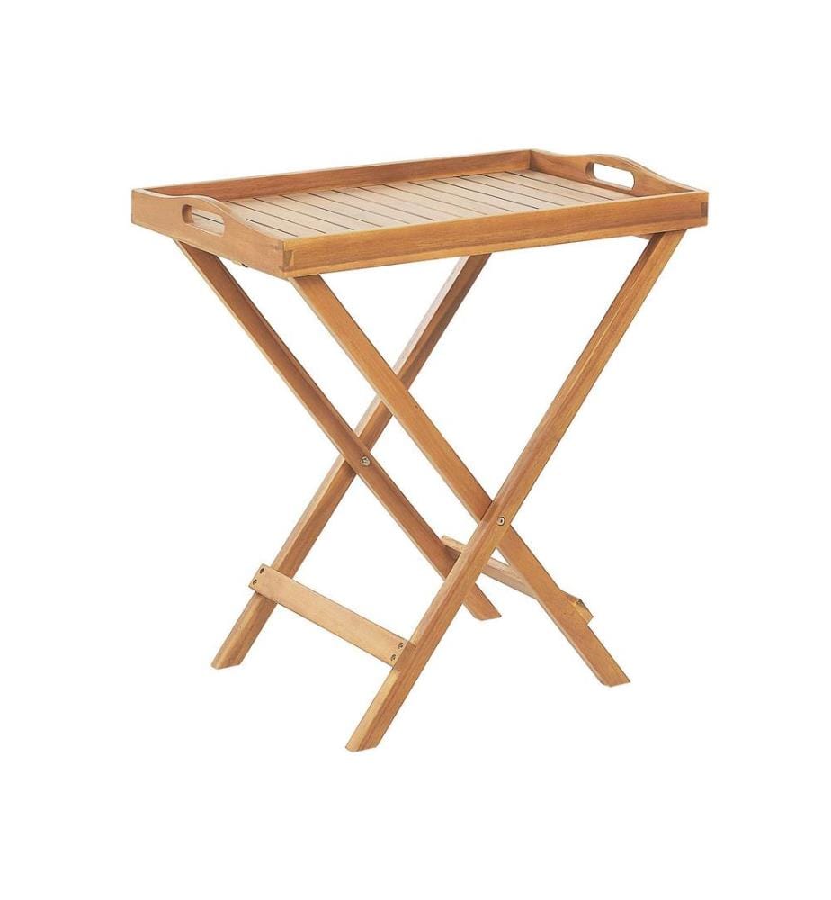 Table d'appoint pour le jardin JAVA Acacia Marron clair Pliant