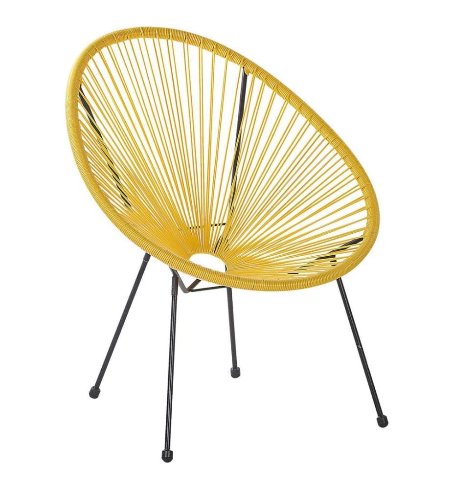 Chaise de jardin ACAPULCO II Polyrotin Jaune