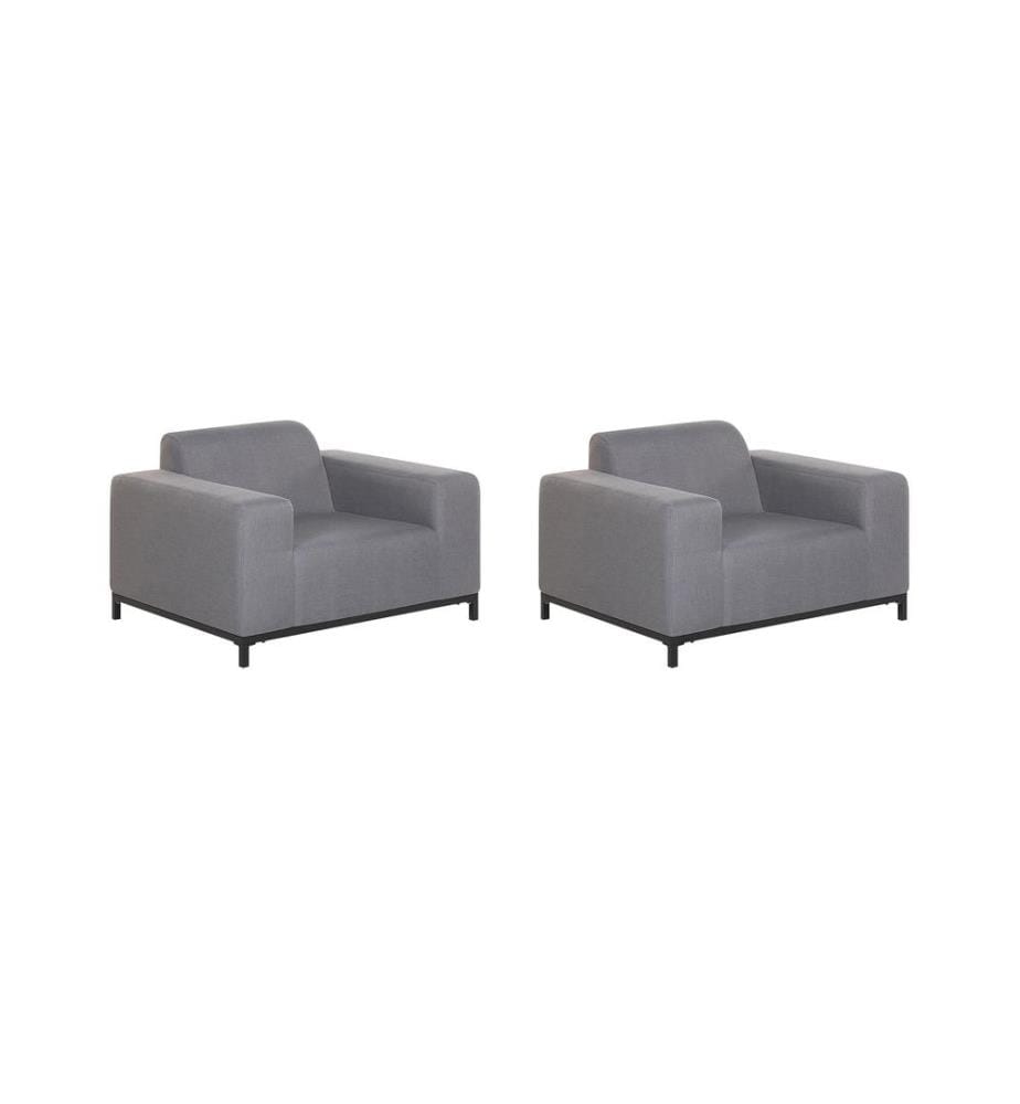 Fauteuil ROVIGO Tissu Gris