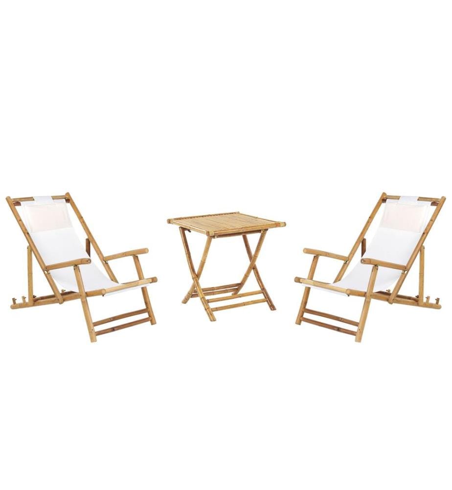 Ensemble bistrot Pliant ATRANI/MOLISE Bambou Marron clair