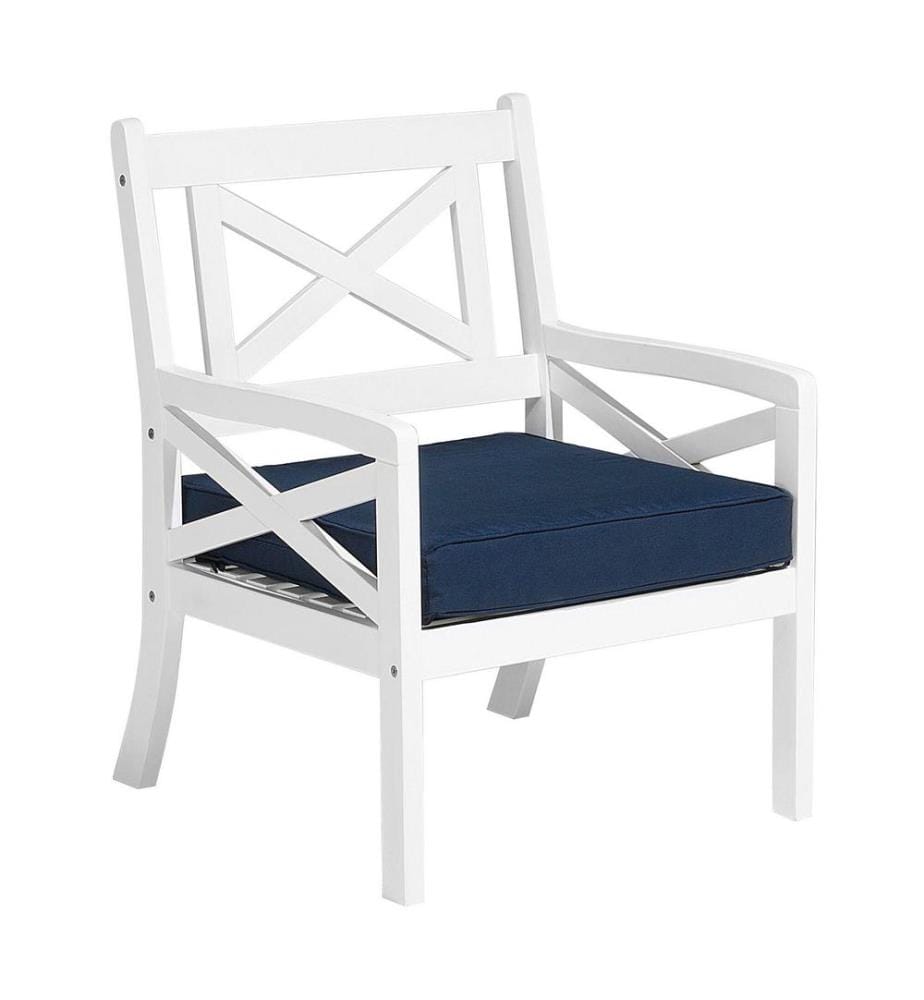 Chaise de jardin BALTIC Acacia Bleu marine