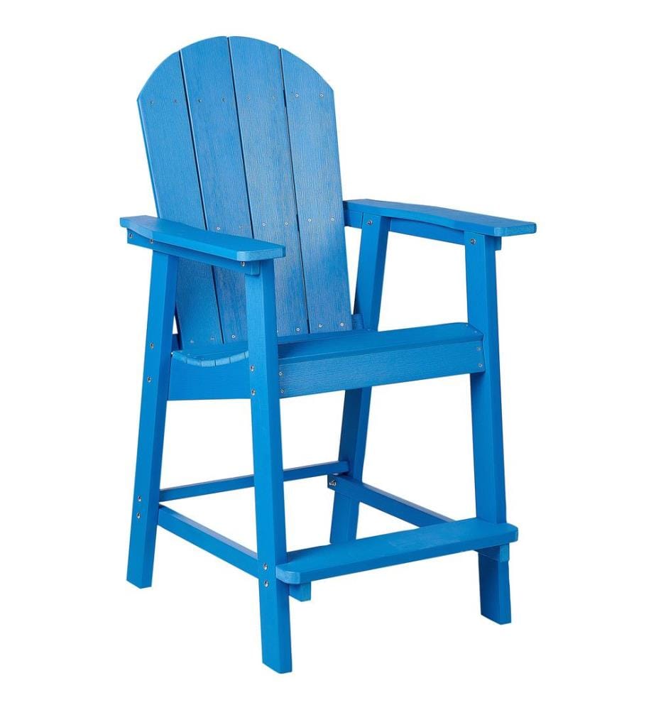 Chaise de bar de jardin ADIRONDACK Matière synthétique Bleu