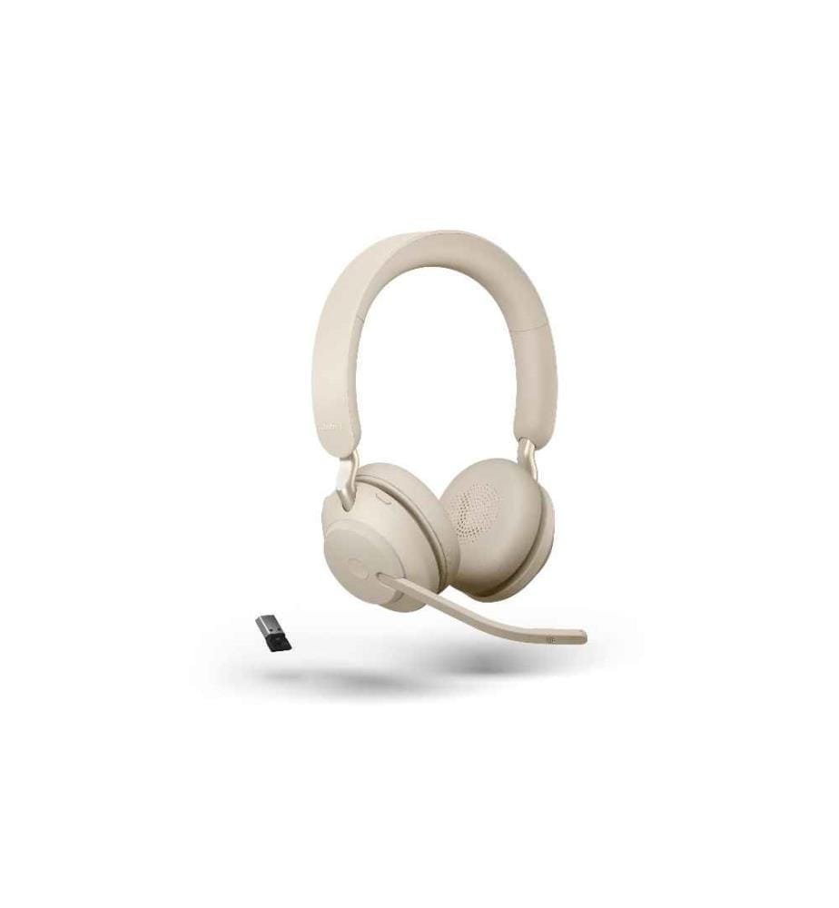 JABRA - Écouteurs Evolve2 65 Duo UC Beige, USB-A
