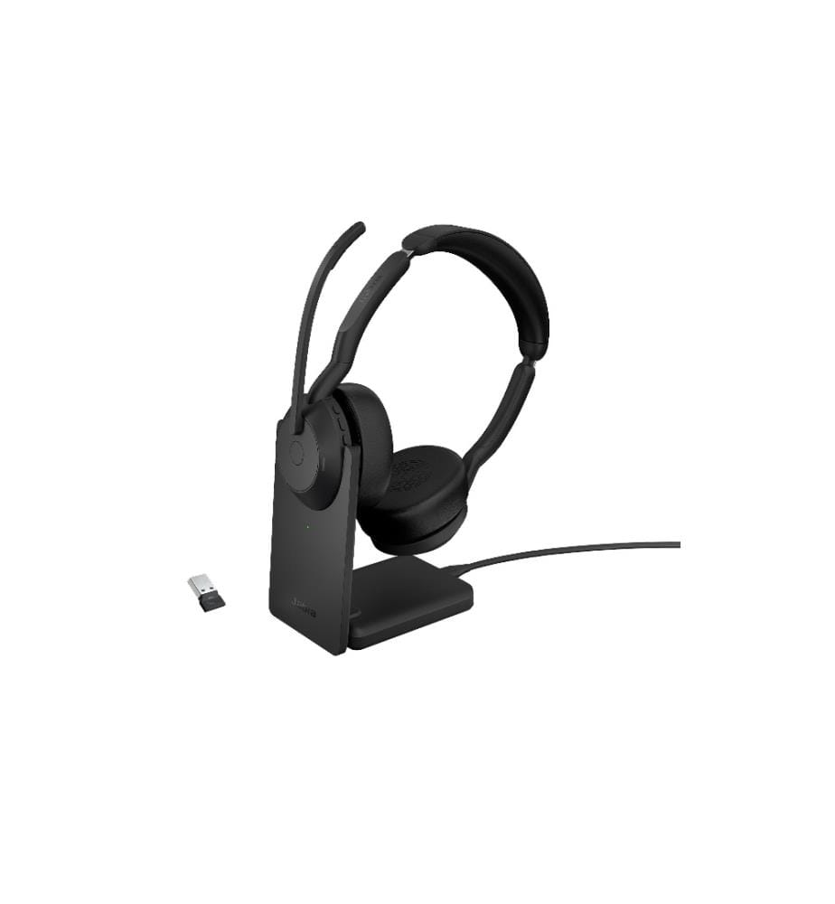 JABRA - Casque Evolve2 55 Duo UC, USB-A, station de chargement incluse