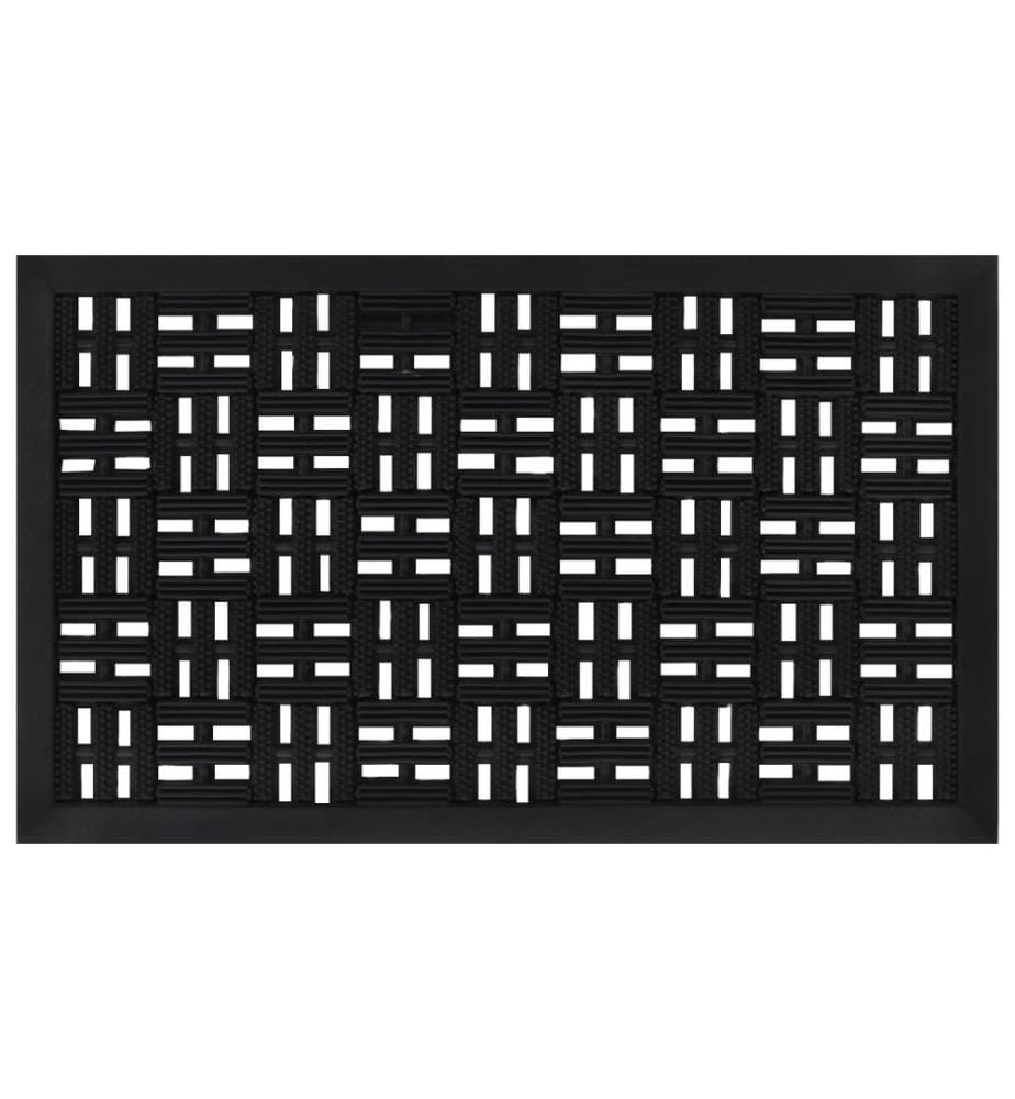 Paillasson rectangulaire 45x75 cm caoutchouc