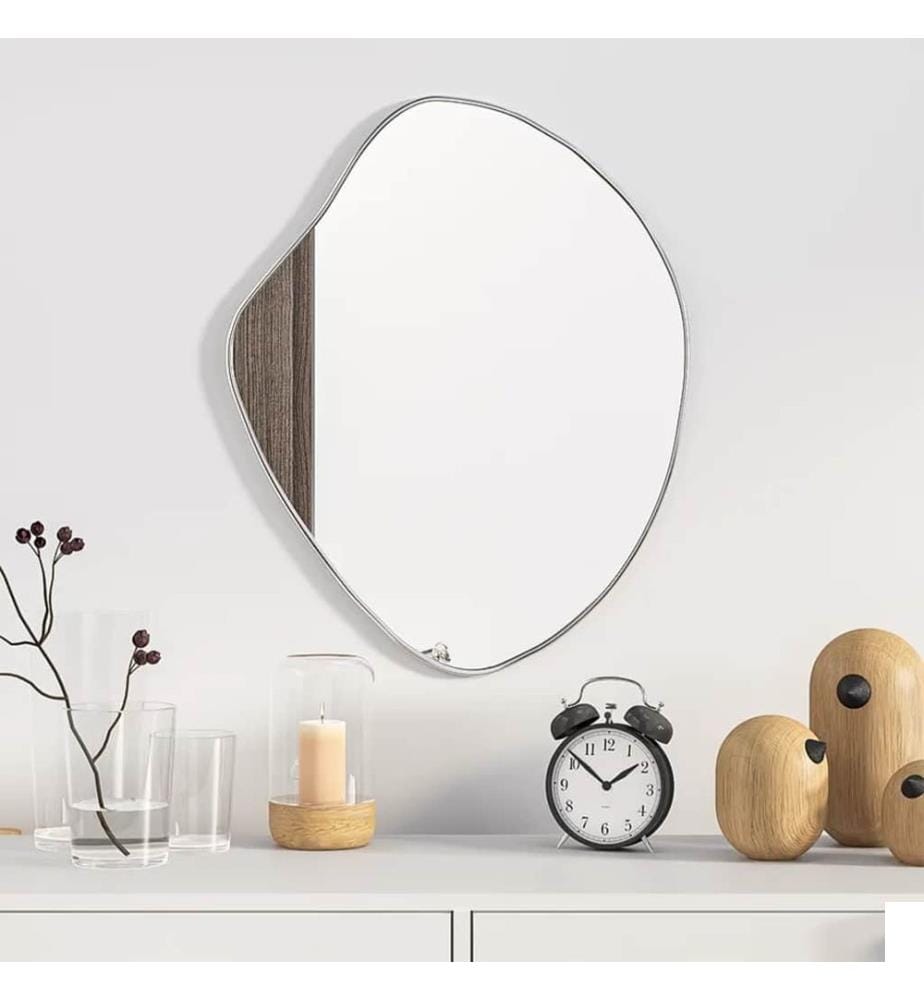 Miroir mural Argenté 50x40 cm
