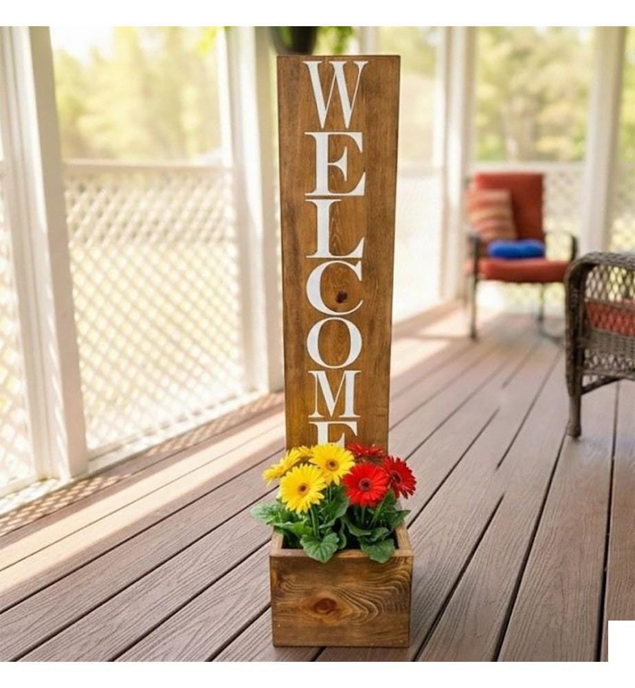 Pot de jardin décoratif - Noyer foncé