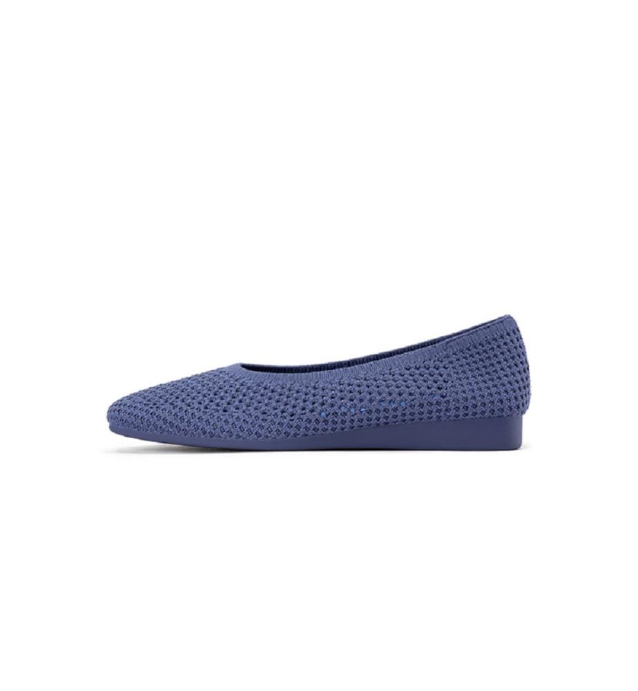 Ballerines compensées Heart Mesh - Bleu marine