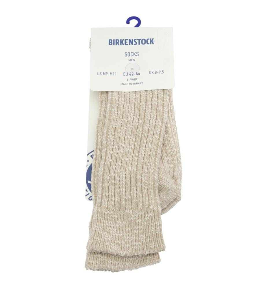 Chaussettes en coton Slub Chaussettes - Beige