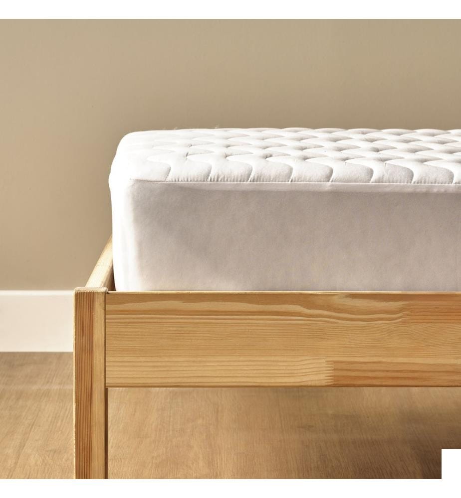 Protège-matelas matelassé imperméable microfibre 160x200 cm - Blanc
