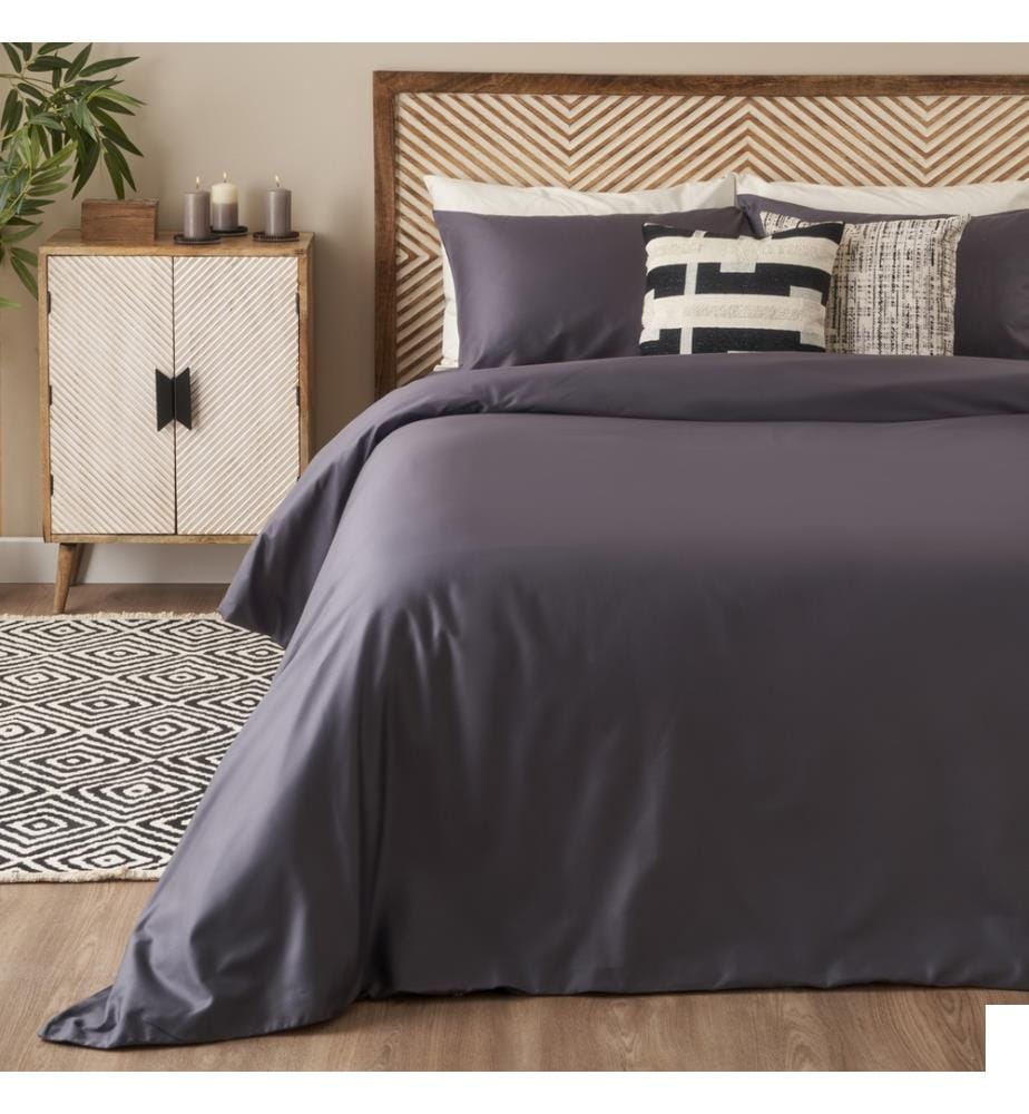 Housse de couette double Supreme 200x220 cm - Anthracite